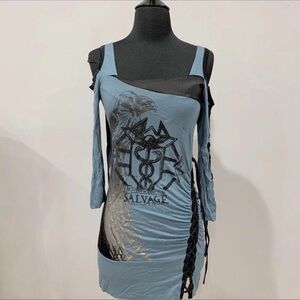 Salvage Dress Blue , made by Salvage Clothing is in excellent condition